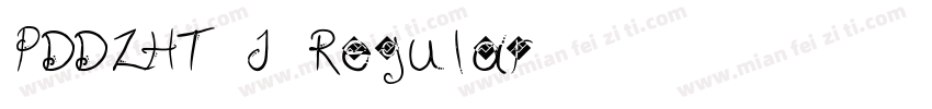 PDDZHT J Regular字体转换